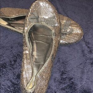 Sequin glitter flats